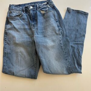 American Eagle Outfitters Women's Blue Straight Leg Jeans